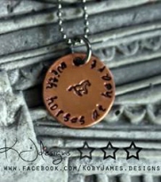 With Horses At Heart Upcycled Copper Pendant at Equigear